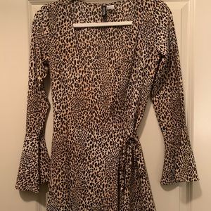 Cheetah print, wrap dress from Divided by H&M